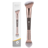 KINGMAS foundation brush double-ended angled for precise contouring and even coverage