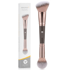KINGMAS foundation brush double-ended angled for precise contouring and even coverage