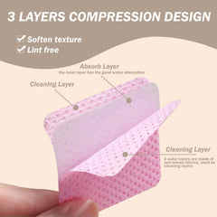 Soft KINGMAS nail wipes deliver gentle cleaning on nails without lint shedding.
