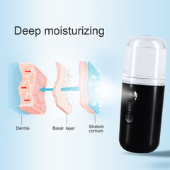 Nano mist spray delivers a fine, cooling sensation on the skin