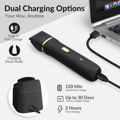 KINGTEE USB-C charging base for fast, convenient charging.