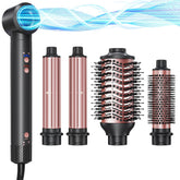 Kinked 5-in-1 hot air styler wrap main unit for efficient all-in-one styling