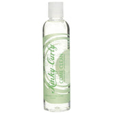 Kinky Curly Come Clean Shampoo bottle shown with citrus aroma for refreshing cleansing.