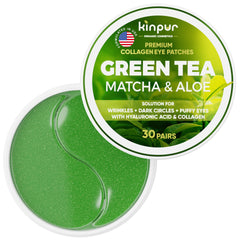 Parche ocular Kinpur Organic te verde matcha aloe para despertar la mirada.