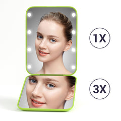 Kintion Pocket Mirror folding design shown as a compact travel companion.