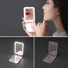 Kintion mirror with hidden magnetic switch to control LEDs