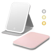 Kintion Travel Makeup Mirror front view with LED setup for clear makeup visibility.