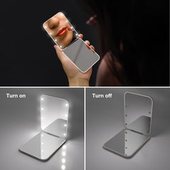 Kintion wheat straw compact mirror open with dual sides for makeup checks