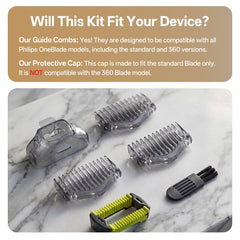 KIONCARE Guards Kit Plus organizer stand keeps grooming tools neatly arranged