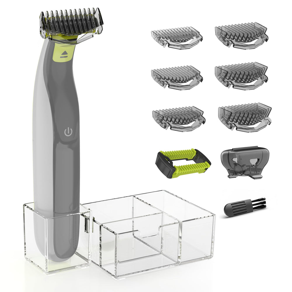 KIONCARE Guards Kit Plus with six guide combs for precise beard and body grooming