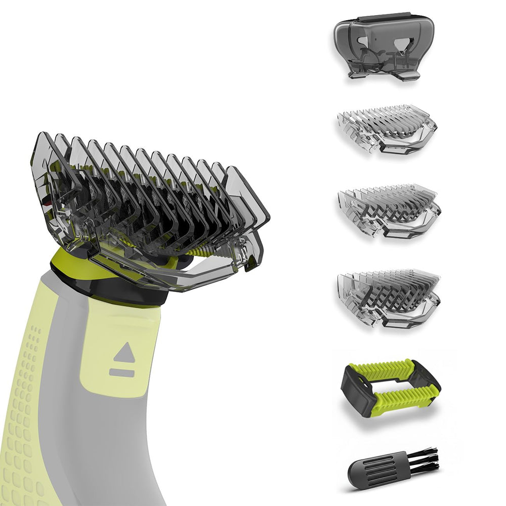 KIONCARE OneBlade guide combs 1-3-5mm for precise length control.
