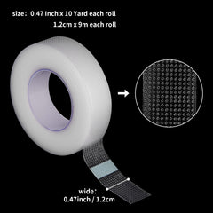 Kirecoo breathable PE lash tape, comfortable on sensitive eyelids during extensions.