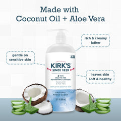 Kirk's formula designed for sensitive skin and family use