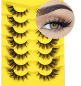 Kiromiro Fox Eye Lashes close-up showing wispy, natural look for daily wear.