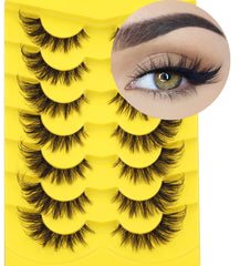 Kiromiro Fox Eye Lashes close-up showing wispy, natural look for daily wear.