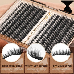 Kiromiro lash clusters CC curl lift creates open-eye effect