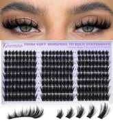 Kiromiro lash clusters with spikes offer bold manga-style volume for dramatic daytime looks.