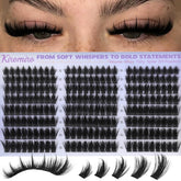 Kiromiro lash clusters with spikes provide natural lift for everyday flutter.
