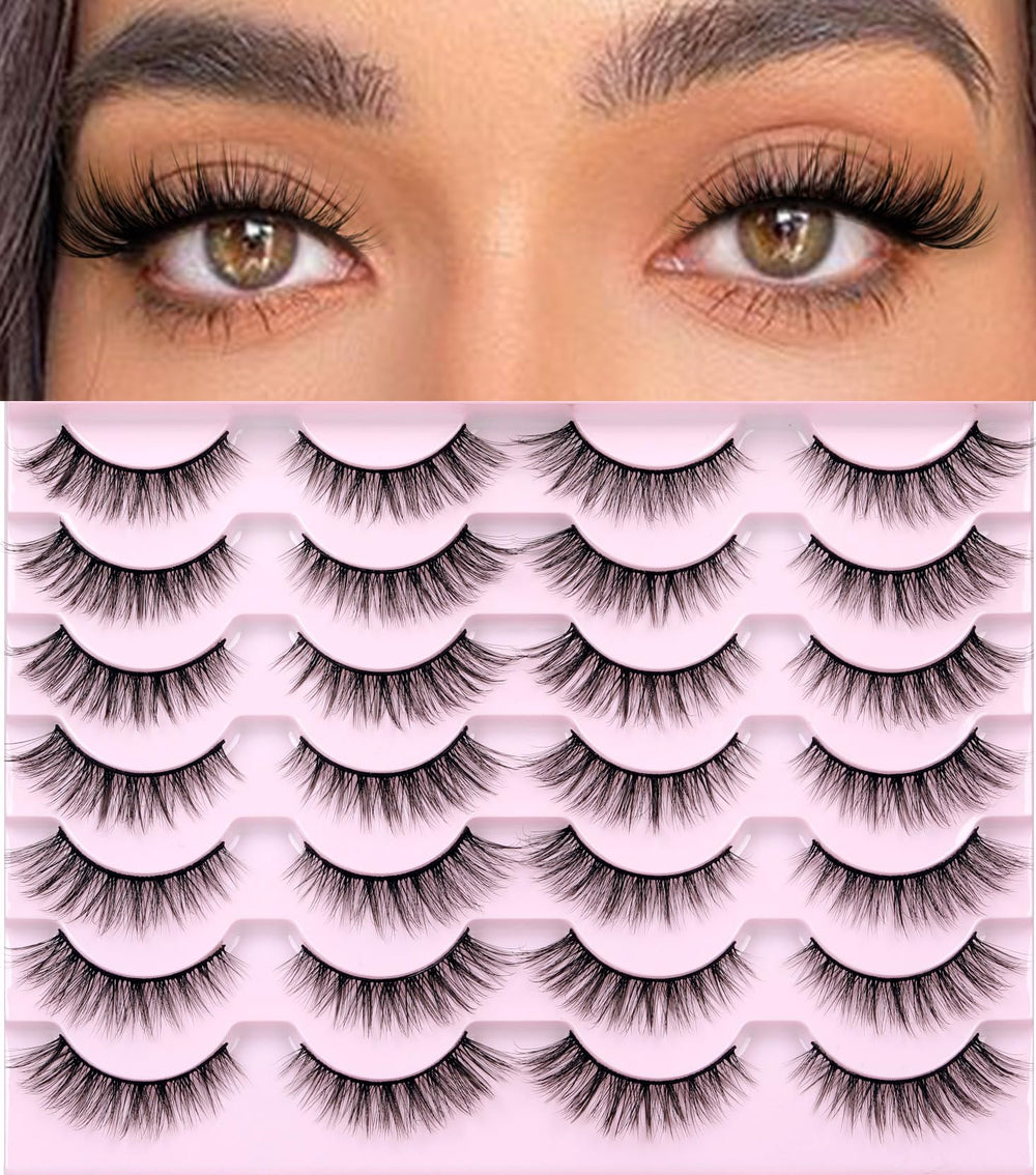 Kiromiro Lashes wispy 14mm cat-eye close-up for natural everyday glam.