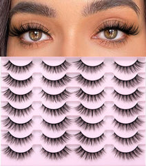 Kiromiro Lashes wispy 14mm cat-eye close-up for natural everyday glam.