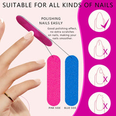 KISEER round-ended emery board design for comfortable nail shaping