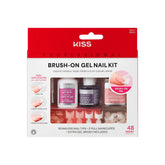 KISS Brush-On Gel Nail Kit package with tips for at-home gel manicure