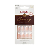 KISS Classy Nails, uñas francesas Dashing para un look elegante y duradero.