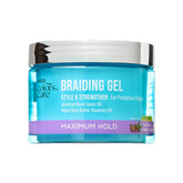 KISS Colors & Care Braid Gel Maximum Hold bottle for durable styles with shine
