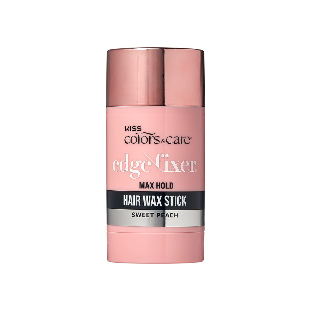 KISS Colors & Care Hair Wax Stick con dispensador de empuje para aplicación controlada.