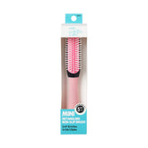 KISS Colors & Care kids mini detangler brush in pink for gentle knot removal.