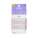 KISS CORE euphonious pink short nails for everyday wear and easy styling