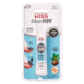 KISS Glue OFF: botella de 13.5 mL para remover uñas pegadas sin dañar la uña natural.
