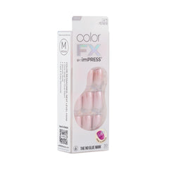 Aplicacion facil sin pegamento con KISS Impress Color FX para uñas naturales sanas