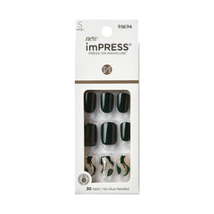KISS ImPRESS aplicación rápida sin adhesivo para uñas en casa.