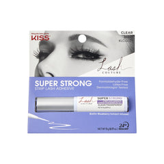 KISS Lash Couture glue with brush tip enables precise, mess-free lash placement.