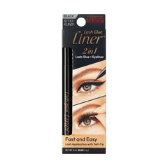 KISS Lash GLUEliner bottle close-up shows precision tip for clean lash lines.