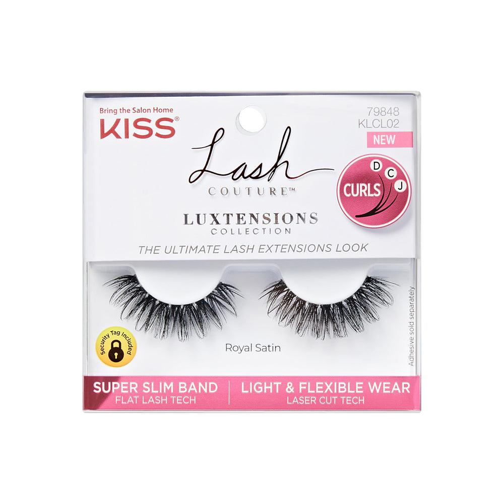 KISS LuXtensions Royal Satin 10mm close-up for natural, seamless lash look