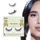 KISS Muses Legacy 12mm lashes—easy application for quick glam.