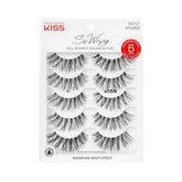 KISS So Wispy Style #01 14mm lashes pack, front view, natural-looking fullness.
