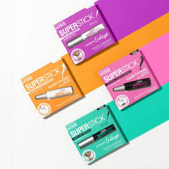KISS SuperStick dermatologist-tested adhesive for gentle lash bonding.