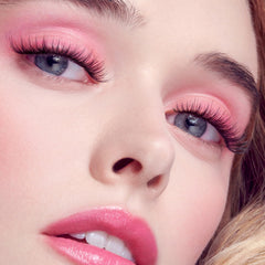 KISS SuperStick label detail highlights dermatologist-tested, gentle formula for lashes.
