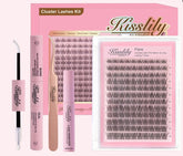Kisslily Flare Lashes with invisible band for a natural look.