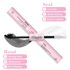 Kisslily Lash Bond and Seal 2-in-1 image highlights dual hold.