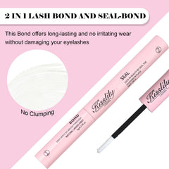 Kisslily Lash Seal end ready to lock lash clusters in place for a secure finish.