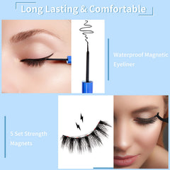 Kistep magnetic eyeliner applicator for glue-free lash base.