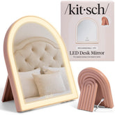 Kitsch Arch Desk Vanity Mirror with Lights offers even makeup lighting for precision and ease