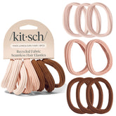 Kitsch bandas sin daño Rosewood, 8 piezas, ideal para uso diario sin tirones