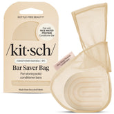 Kitsch Bar Soap Saver Pouch with patented mesh for longer-lasting bars.