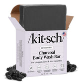 Kitsch barra carbón activado detox: limpieza profunda para poros limpios.