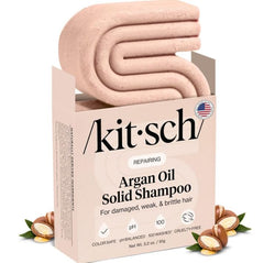 Kitsch barra champú argán: reparación del cabello dañado y nutrición profunda.